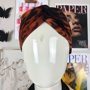 STYLISH DESIGNER HANDMADE TURBAN ANIMAL PRINT HEADBAND